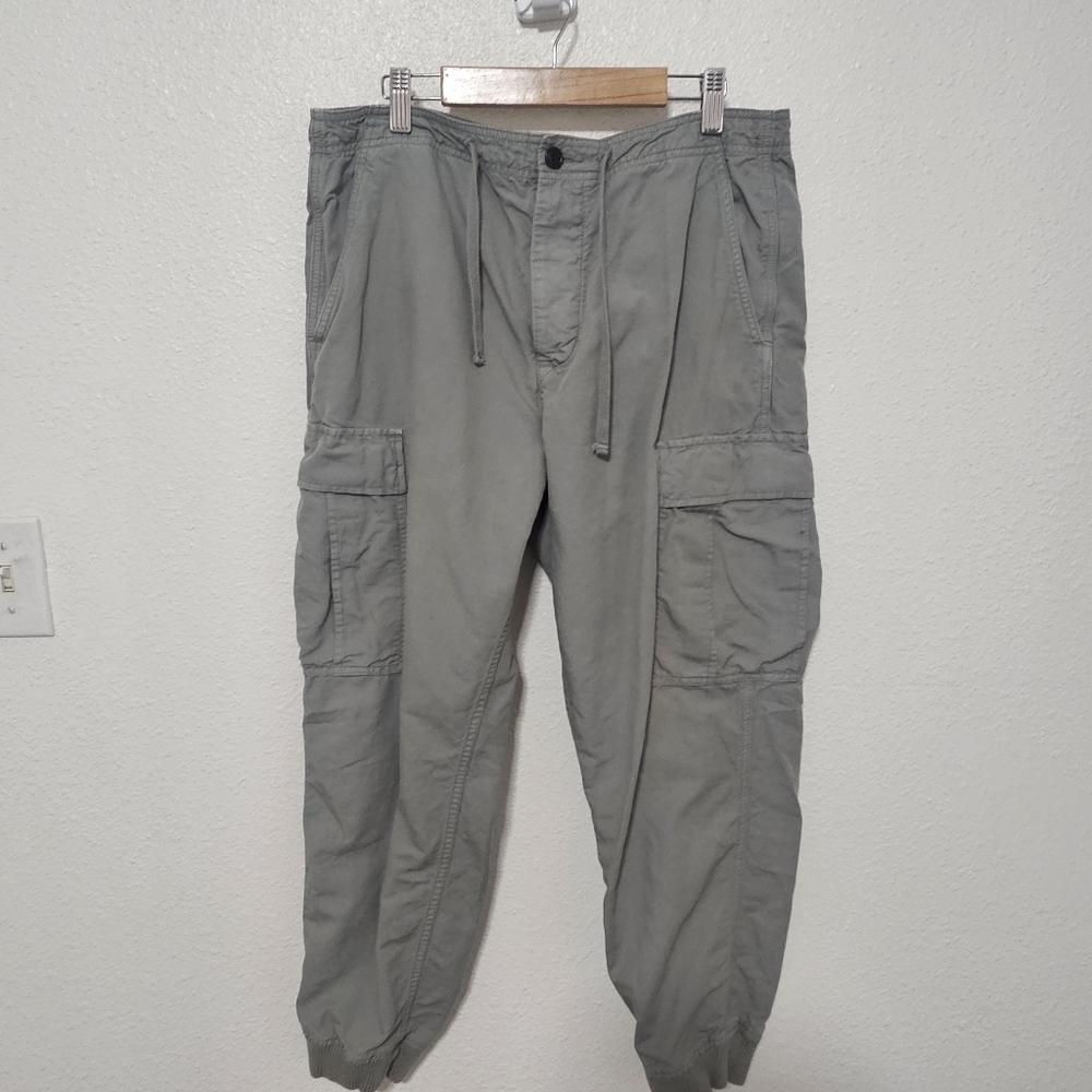 J Crew cargo jogger pants see description for sizing linen blend